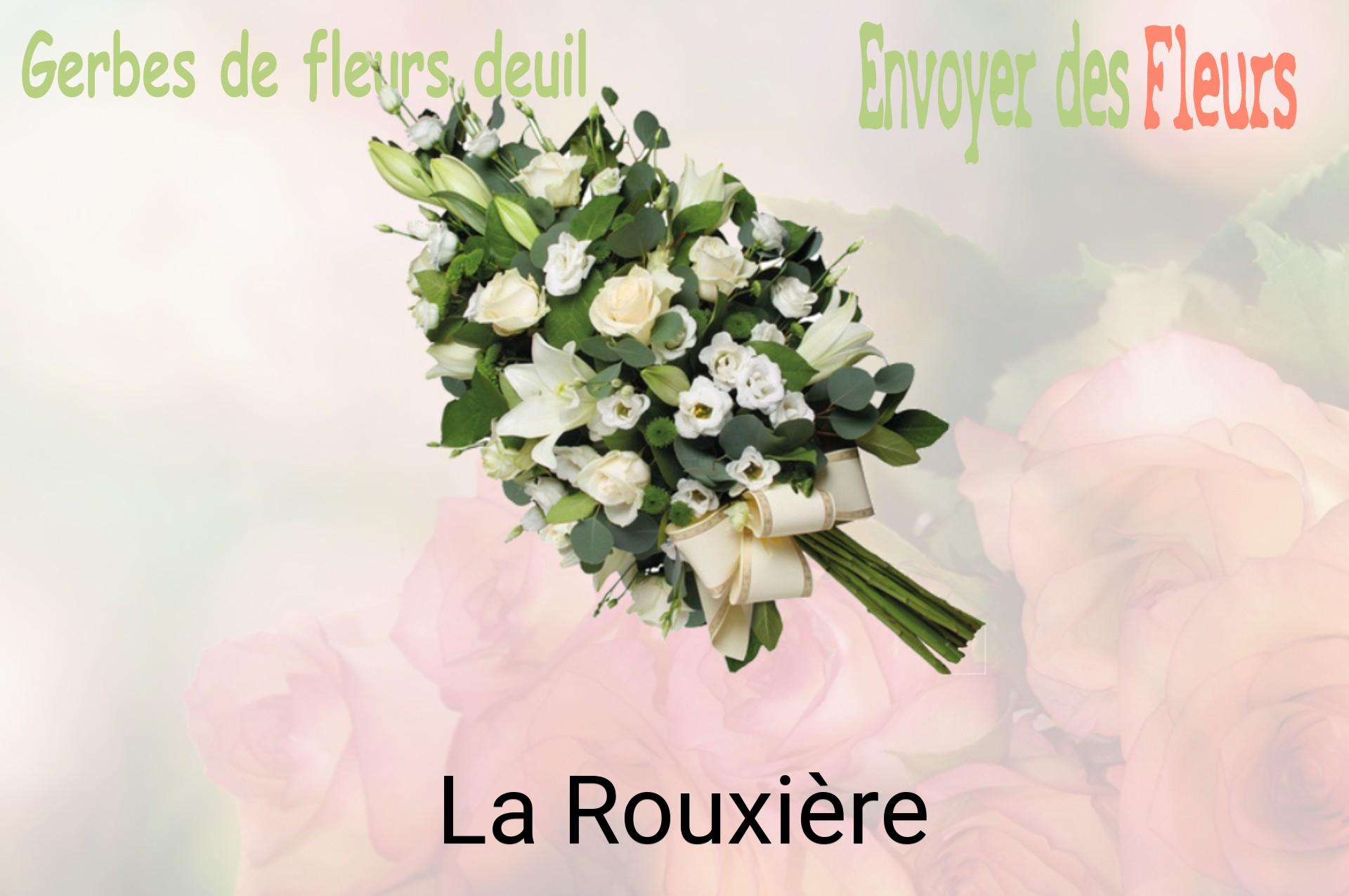 Gerbe de fleurs de deuil livrée à La Rouxière